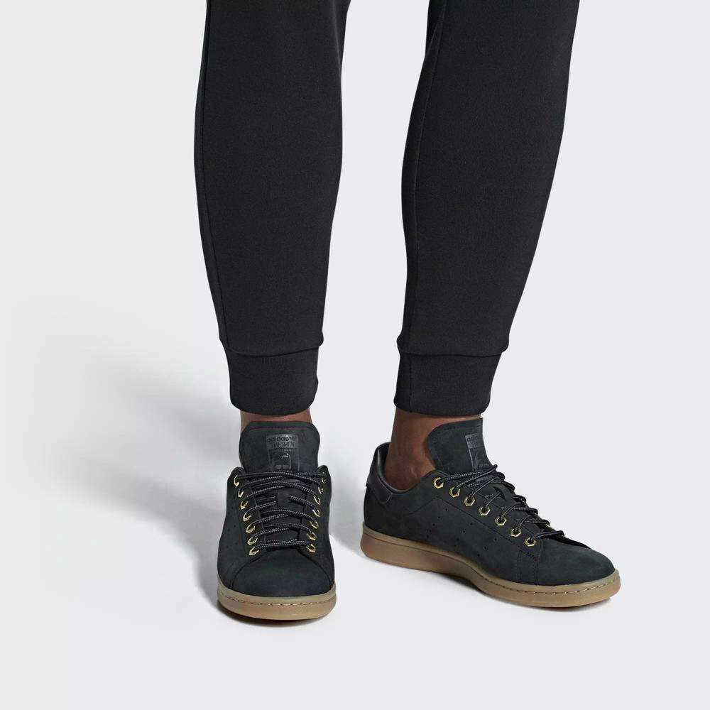 Adidas Stan Smith WP Tenis Negros Para Hombre (MX-58318)